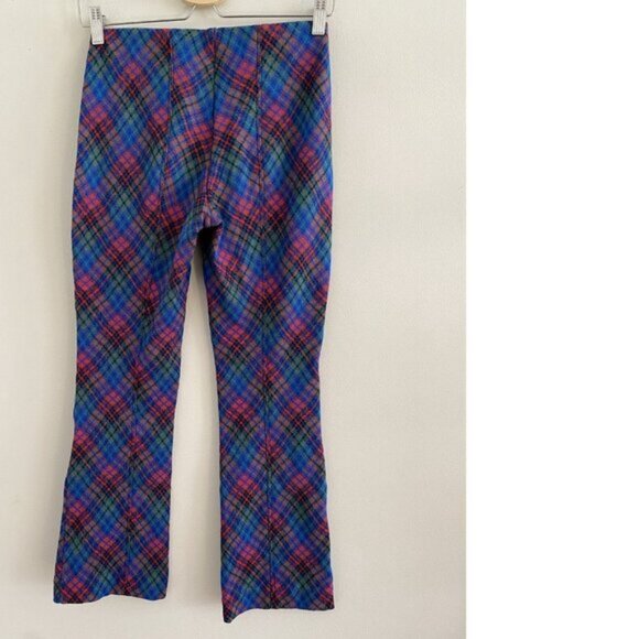Anthropologie The Margot Kick-Flare Cropped Pants by Maeve: Plaid EditioN XS - Picture 7 of 7